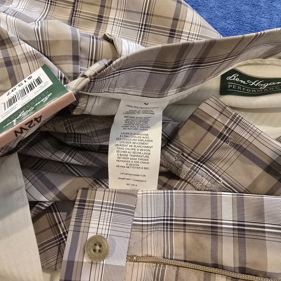 Ben Hogan Plaid Golf Shorts NWT - Picture 3 of 6